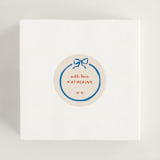 "Minimal bow" - Bridal Shower Favor Stickers in Wave by Creo Study - In Use