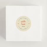 "Cin cin" - Bridal Shower Favor Stickers in Verona by Stephanie Heinrich Godbout - In Use