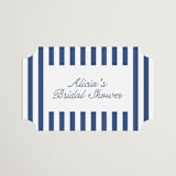"Veracruz" - Bridal Shower Favor Stickers in Ocean by Owl and Toad - Front