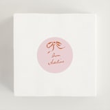 "Classique" - Bridal Shower Favor Stickers in Poppy by Susan Zinader - In Use