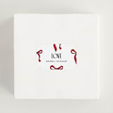 "Maraschino" - Bridal Shower Favor Stickers in Cherry by Nazia Hyder - In Use