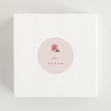 "Romantic Roses" - Bridal Shower Favor Stickers in Blush by Teju Reval - In Use