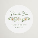 "Elise" - Bridal Shower Favor Stickers in Greenery by Petra Kern - Front
