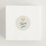 "Giddy Up" - Bridal Shower Favor Stickers in Cobalt by Erin Hodges - In Use