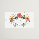 "Garden Vine" - Bridal Shower Favor Stickers in Papaya by Susan Moyal - Front