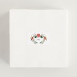 "Garden Vine" - Bridal Shower Favor Stickers in Papaya by Susan Moyal - In Use