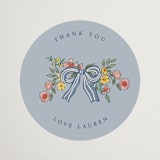 "A wedding in Low Country" - Bridal Shower Favor Stickers in Cornflower by Chris Griffith - Front