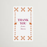 "Let's Fiesta" - Bridal Shower Favor Stickers in Gumdrop by Eva Tadros - Front