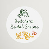 "That's Amore." - Bridal Shower Favor Stickers in Basil by Jenna Holcomb - Front