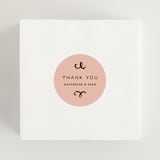 "cheers to a happy couple" - Bridal Shower Favor Stickers in Creme by Anastasia Makarova - In Use