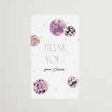 "Disco Fever" - Bridal Shower Favor Stickers in Bubblegum by Corinne Malesic - Front