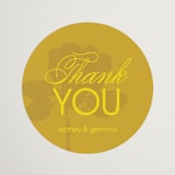 "Bloom" - Bridal Shower Favor Stickers in Island Citrus by Morgan Kendall - Front