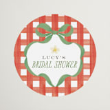 "So Berry Sweet" - Bridal Shower Favor Stickers in Strawberry by Itsy Belle Studio - Front