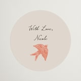 "Birdsong" - Bridal Shower Favor Stickers in Garden by Elly - Front