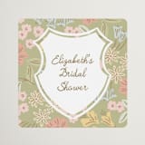 "Libby" - Bridal Shower Favor Stickers in Peony by Erin German - Front