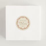 "In The Garden" - Bridal Shower Favor Stickers in Cream by Paola Benenati - In Use