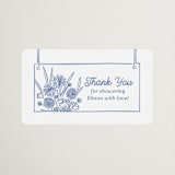 "Fresh Off the Market" - Bridal Shower Favor Stickers in Bluebird by Carolyn Kach - Front