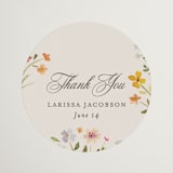 "Garden" - Bridal Shower Favor Stickers in Wildflower by Nicole Walsh - Front