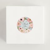 "Blooming" - Bridal Shower Favor Stickers in Blush by Susan Moyal - In Use