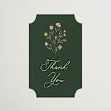 "Floral Greenery" - Bridal Shower Favor Stickers in Juniper by Katherine Moynagh - Front