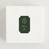 "Floral Greenery" - Bridal Shower Favor Stickers in Juniper by Katherine Moynagh - In Use