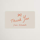 "BridalCake" - Bridal Shower Favor Stickers in Rosette by Vera Lim - Front