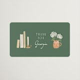 "The next chapter" - Bridal Shower Favor Stickers in Forest by Jennifer Wick - Front