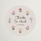 "Wildflower Bloom" - Bridal Shower Favor Stickers in Spring by Rachel Mattern - Front
