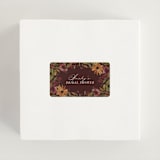 "Susie" - Bridal Shower Favor Stickers in Burgundy by Kate Ahn - In Use