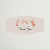 "Sapori" - Bridal Shower Favor Stickers in Tangerine by Jelena Vuletic - Front