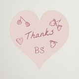 "Lanna" - Bridal Shower Favor Stickers in Deep Rose by Pati Cascino - Front