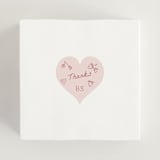 "Lanna" - Bridal Shower Favor Stickers in Deep Rose by Pati Cascino - In Use