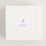 "Lilly Bow" - Bridal Shower Favor Stickers in Something Blue by Carolyn MacLaren - In Use