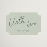 "Vintage Florals" - Bridal Shower Favor Stickers in Celadon by Morgan Kendall - Front