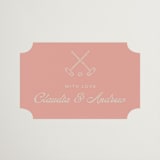 "Lets Croquet" - Bridal Shower Favor Stickers in Verdant by Vera Lim - Front