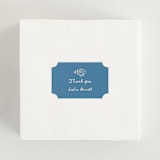 "Sea Shells & Wedding Bells" - Bridal Shower Favor Stickers in Ocean by Rina Ozum - In Use