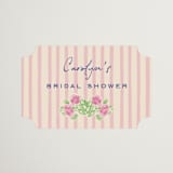 "Out East" - Bridal Shower Favor Stickers in Cobalt by Sarah Rosenthal - Front