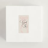 "Big Bow" - Bridal Shower Favor Stickers in Blush by Baumbirdy - In Use