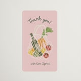 "Farmer's Market" - Bridal Shower Favor Stickers in Cherry by Adelyn T. - Front