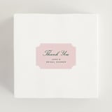 "Prep club" - Bridal Shower Favor Stickers in Bubblegum by Stacey Meacham - In Use