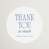 "Delft" - Bridal Shower Favor Stickers in Porcelain by Morgan Kendall - Front