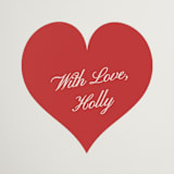 "Club Amore" - Bridal Shower Favor Stickers in Ruby by Helena Vitto - Front