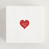 "Club Amore" - Bridal Shower Favor Stickers in Ruby by Helena Vitto - In Use