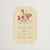 "Strawberry Sunshine" - Bridal Shower Favor Stickers in Blueberry by Erin L. Wilson - Front