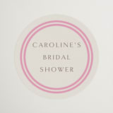 "Bocce" - Bridal Shower Favor Stickers in Fragola by Megan Davis - Front