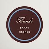 "Aperitif" - Bridal Shower Favor Stickers in Fig by Megan Davis - Front