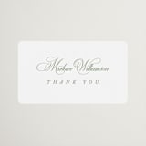 "Chic Script" - Bridal Shower Favor Stickers in Garden by Kelly Schmidt - Front