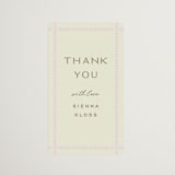 "stitched lines" - Bridal Shower Favor Stickers in Blush by Ellen Schlegelmilch - Front