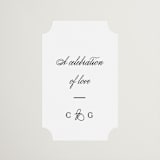 "Timeless Together" - Bridal Shower Favor Stickers in Tuxedo by Carolyn MacLaren - Front