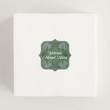 "Vintage Sketched" - Bridal Shower Favor Stickers in Wisteria by Jenna Holcomb - In Use